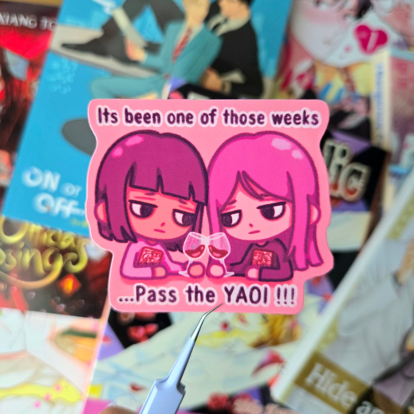 It's been one of those weeks... Pass the yaoi Sticker